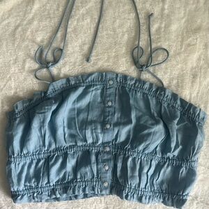 Aerie Blue Crop Top